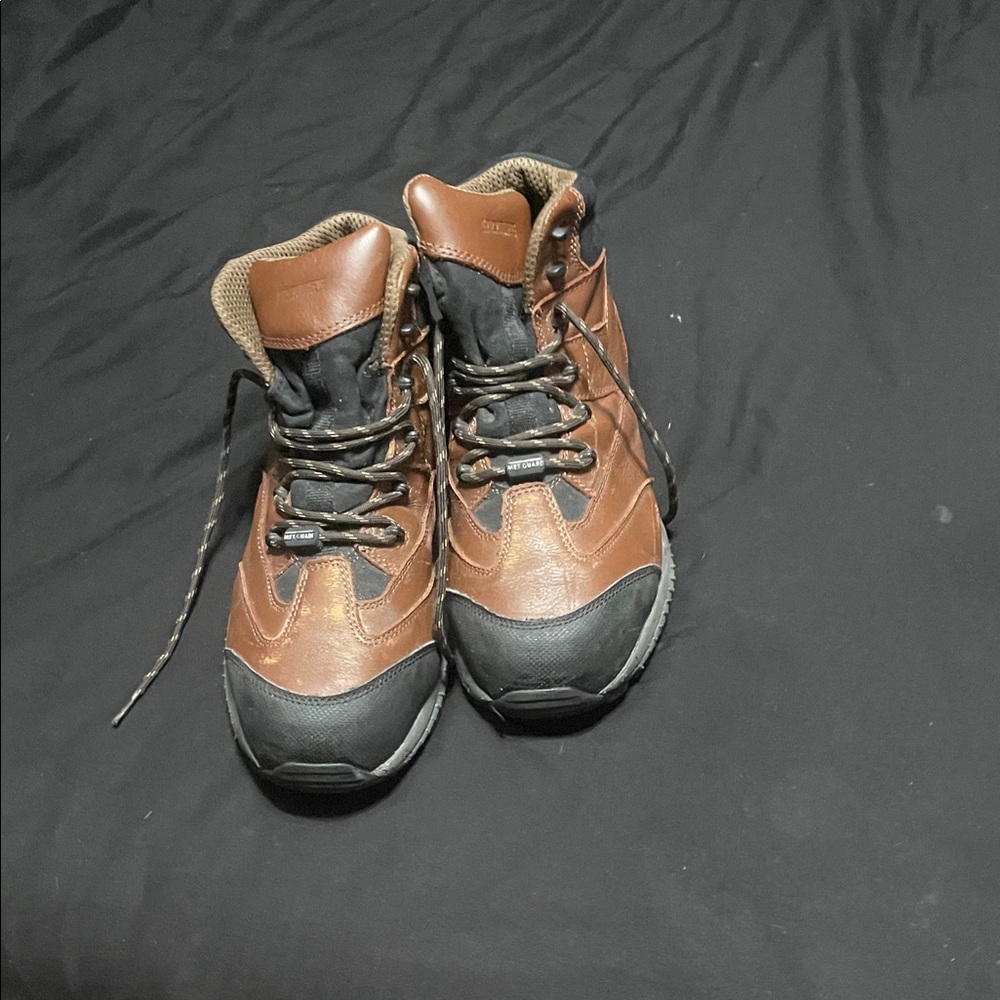 Men's Brown and Black Hiking Boots